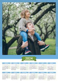 Вертикальные календари-постеры A4 - 100 макетов