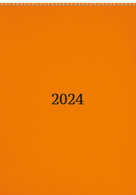 Вертикальные настенные перекидные календари - Оранжевые Обложка